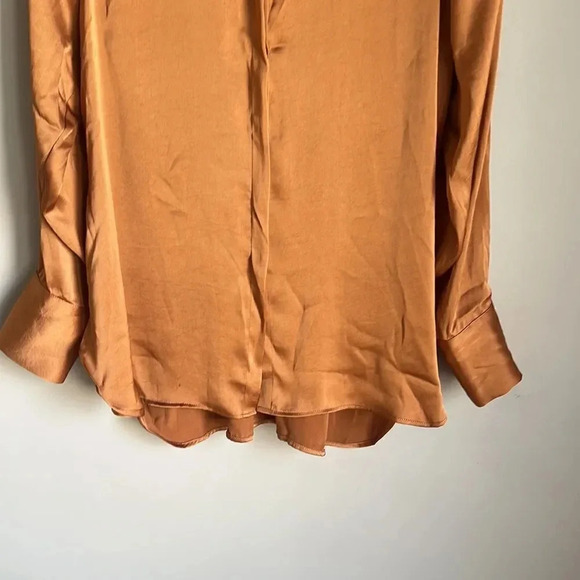 hatch maternity satin button down long sleeve shirt - Picture 5 of 13